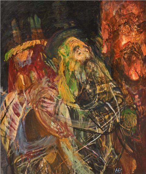 Rabbi with Torah , circa 1995-2005 by Hyman Bloom, circa 1995-2005