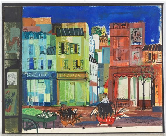 Alwyn Walter Peregoy | Chanticleer Concept Art (Circa 1960s) | MutualArt