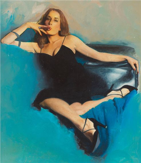 Ron Lesser | Smoking Girl | MutualArt