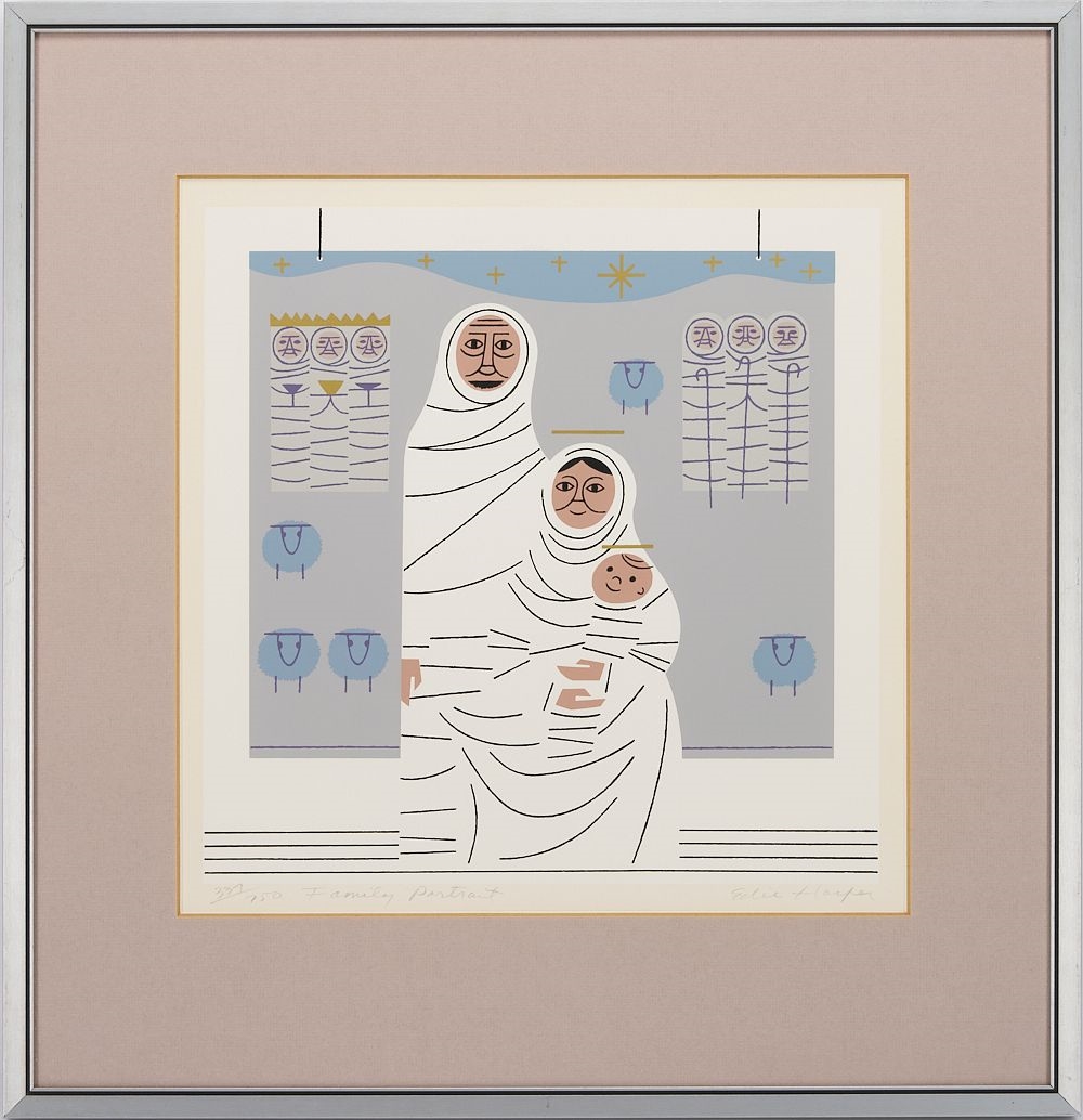 Artwork by Edie Harper, 4 Edie Harper Signed Serigraphs, Made of serigraphs on paper prints