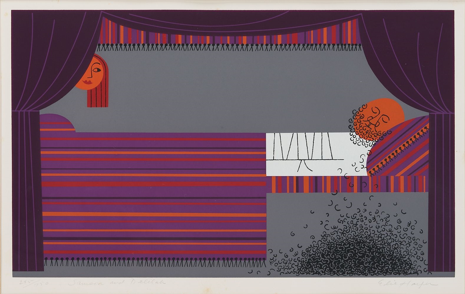 Artwork by Edie Harper, 4 Edie Harper Signed Serigraphs, Made of serigraphs on paper prints