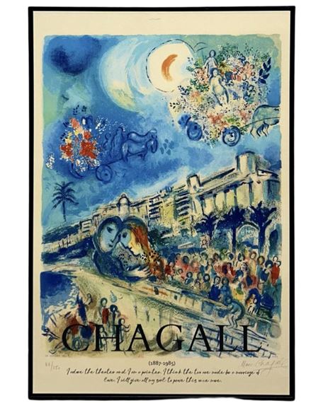 Marc Chagall | Beautiful Marc Chagall Surrealist Landscape | MutualArt