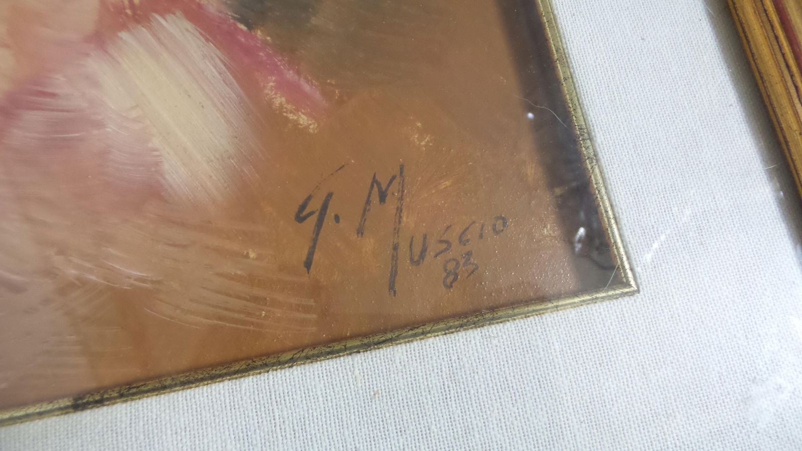Giuseppe Muscio | Vintage 1983 GIUSEPPE MUSCIO Oil on Board Painting ...