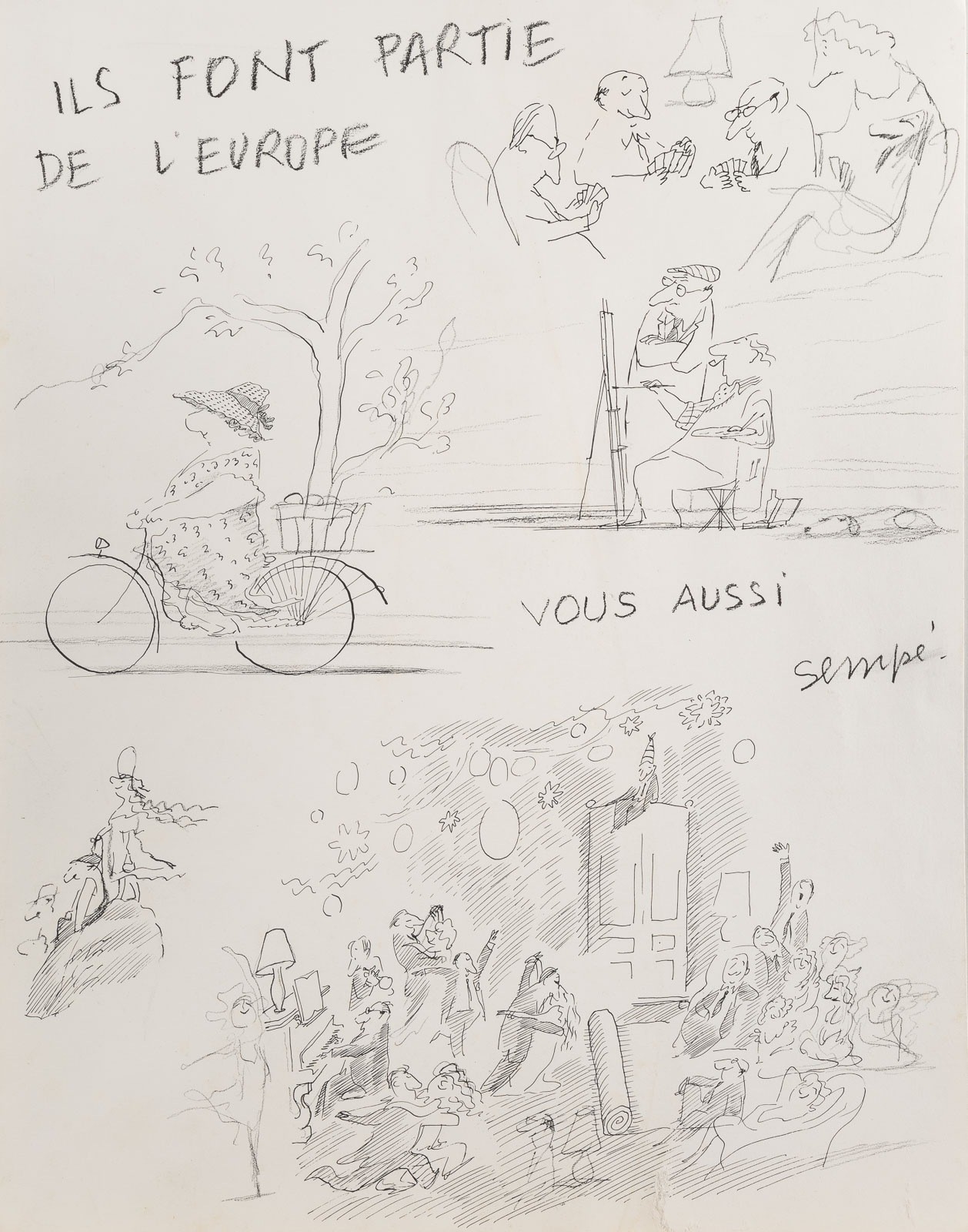 Jean-Jacques Sempé | MAPPENWERK 'ILS FONT PARTIE DE L'EUROPE - VOUS ...