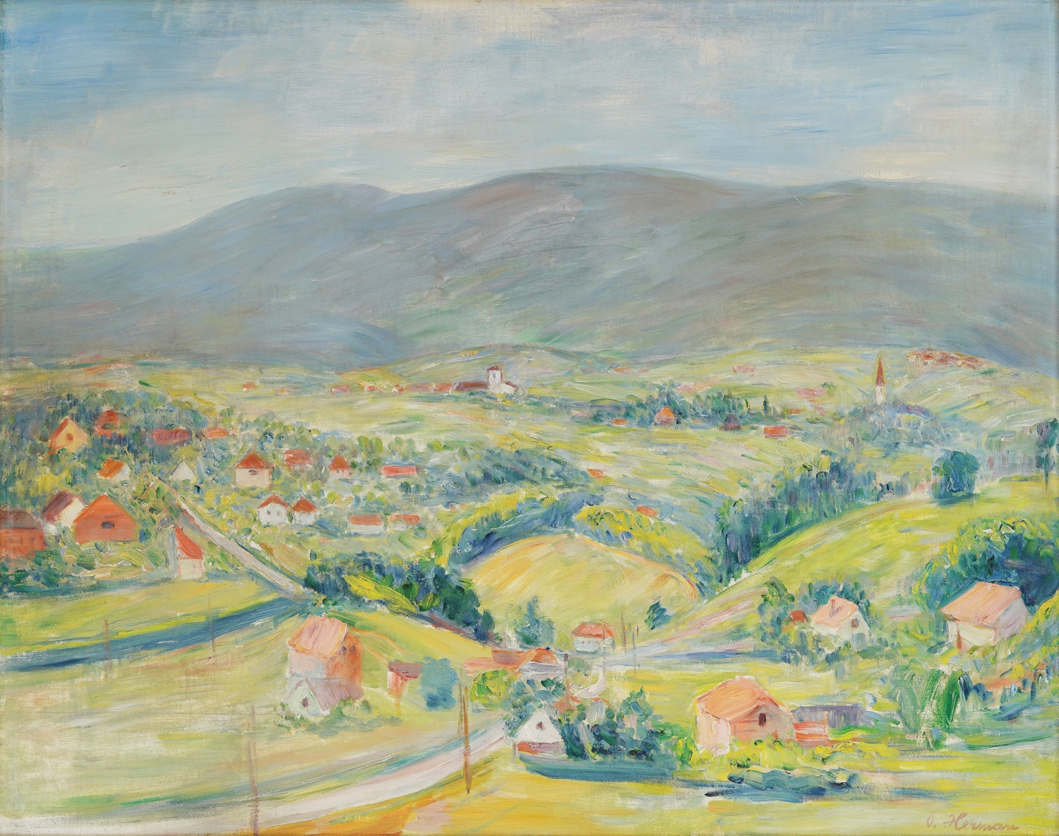 Artwork by Oskar Herman, Under Sljeme, Made of oil on canvas