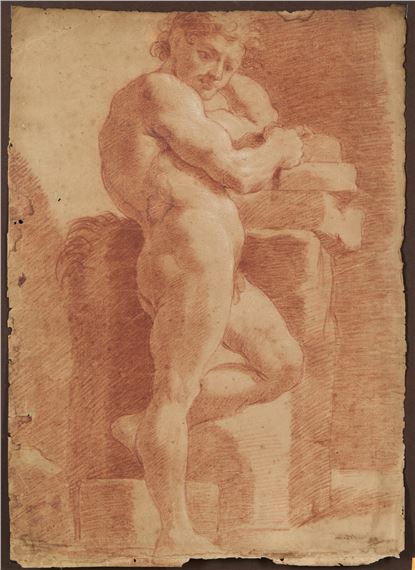 Academy of a male nude by Gaetano Gandolfi