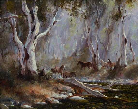 Bush Brumbies by Kevin John Best