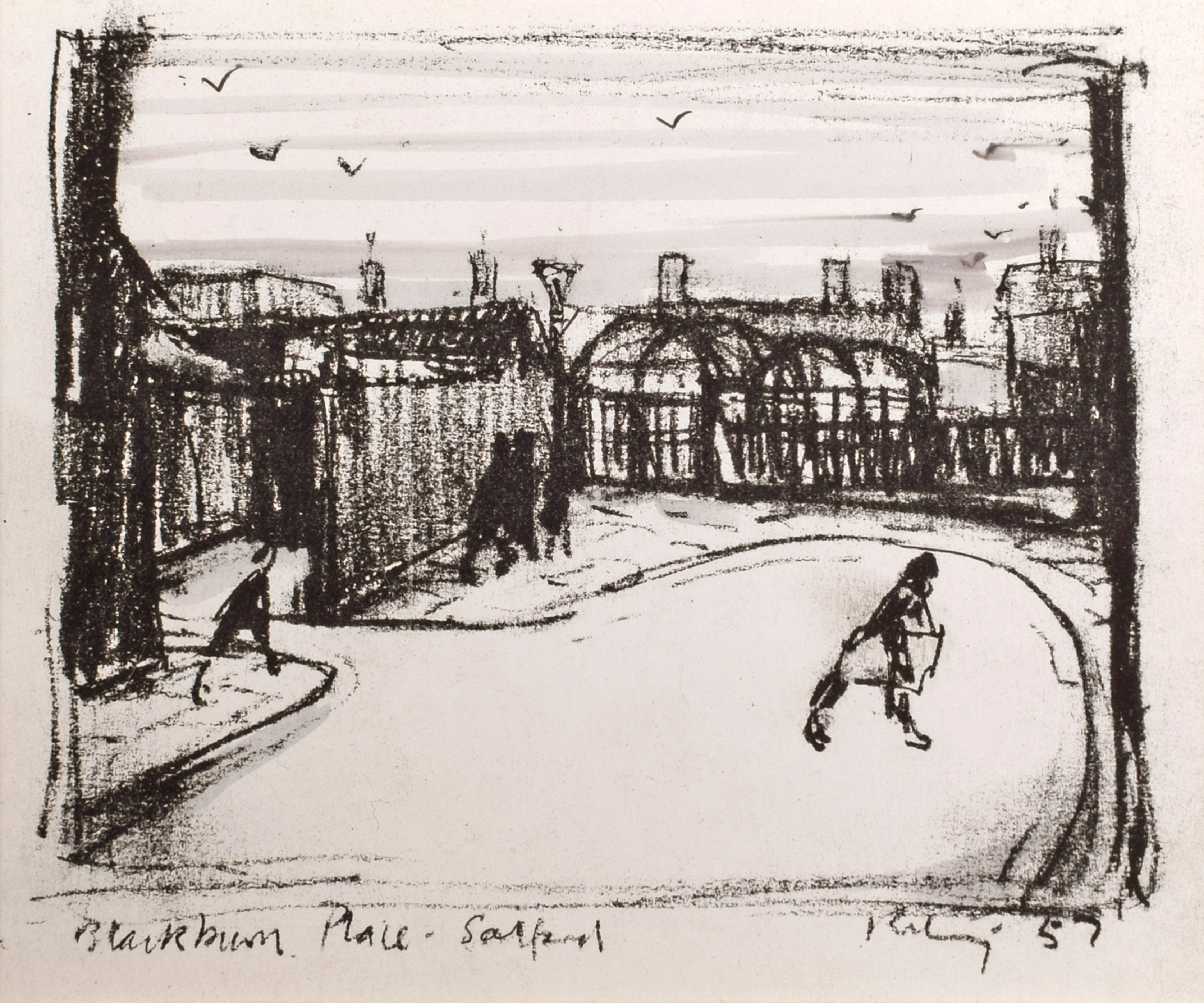 Harold Riley | Various Manchester scenes | MutualArt