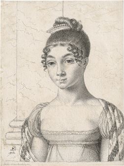 Bildnis Eglée-Eugénie Vanlerberghe mit vierzehn Jahren - Guillaume-Désiré-Joseph Decamps