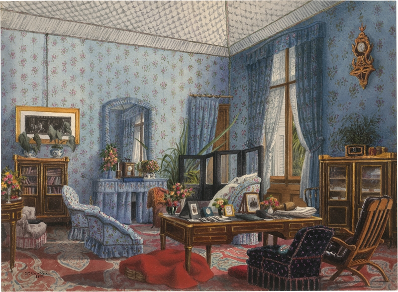 Joseph Contini | Salon der Großfürstin Olga Nikolajewna in Cannes (1881 ...