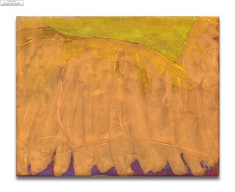 Visage couché jaune - 2022 - Christine Safa