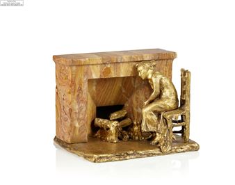 Rêve au coin du feu ou Au coin de l’âtre ou Femme assise devant une cheminée ou Au coin du feu - Camille Claudel