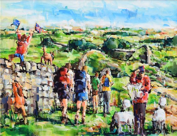 Olivia Pilling | Hiking along Hadrians Wall | MutualArt