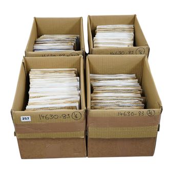 Four boxes of 7 inch singles, all on the London label, artists include; Johnny and the Hurricanes - Sandy Nelson