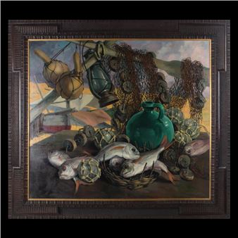 Still Life of Fishes - Emilio Molina Nunez