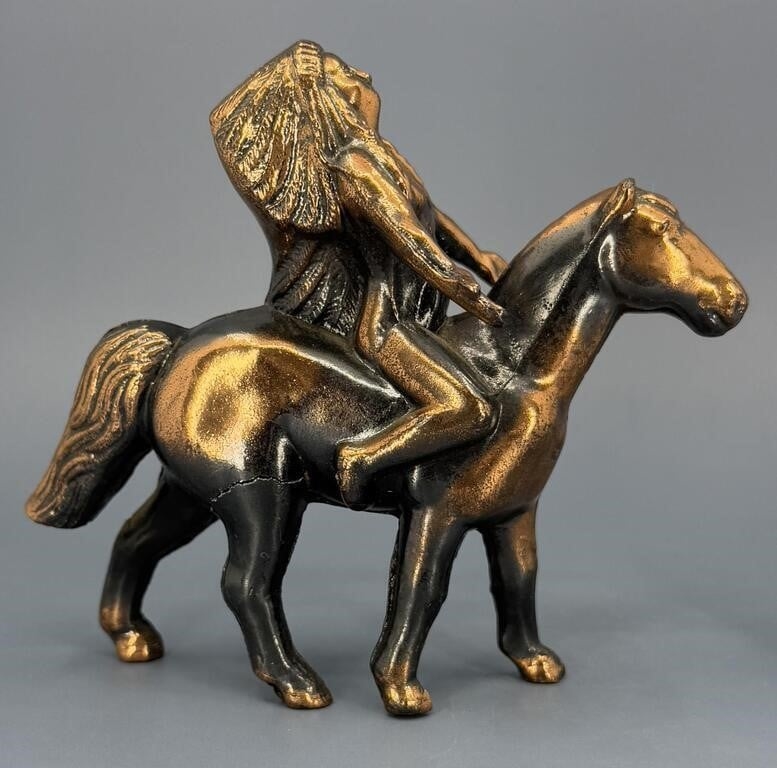 Artwork by Gladys Brown Edwards, Dodge Gladys Brown Edwards Indian on Horse