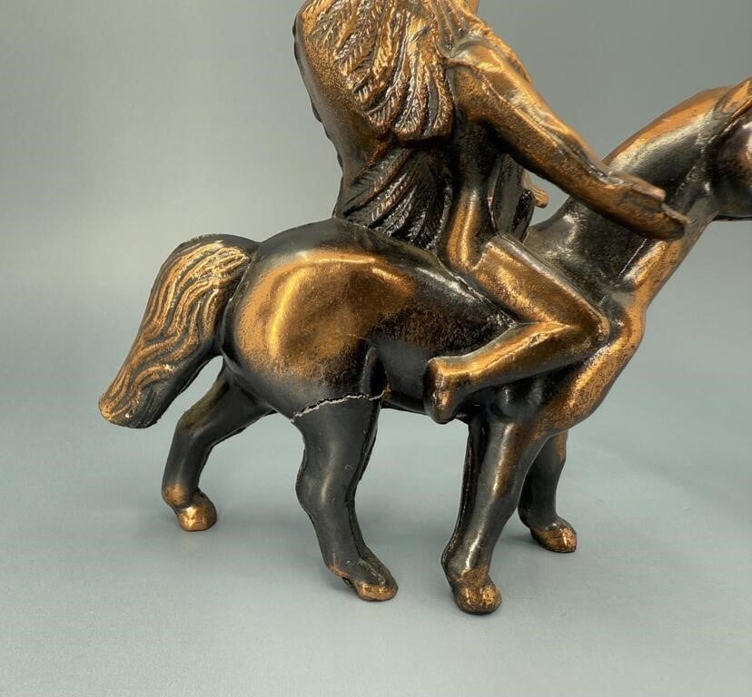 Artwork by Gladys Brown Edwards, Dodge Gladys Brown Edwards Indian on Horse