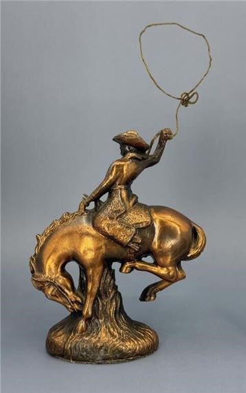 Dodge Gladys Brown Edwards Cowboy on Horse by Gladys Brown Edwards