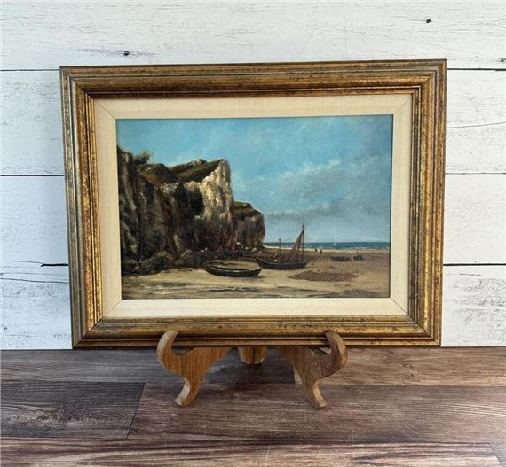 Jean Forney | Jean Forney Normandy Beach Painting | MutualArt