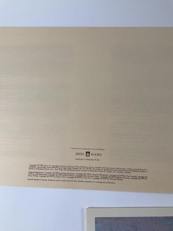 Artwork by Tim Conrad, Ballantine Tim Conrad 1978 Art Portfolio + Prints, Made of Album cover