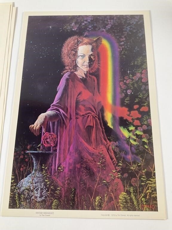 Artwork by Tim Conrad, Ballantine Tim Conrad 1978 Art Portfolio + Prints, Made of Album cover