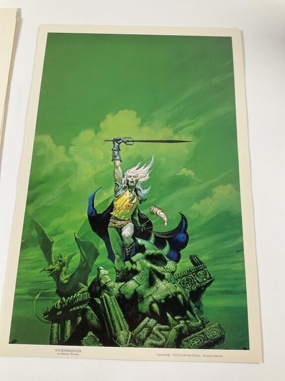 Artwork by Tim Conrad, Ballantine Tim Conrad 1978 Art Portfolio + Prints, Made of Album cover