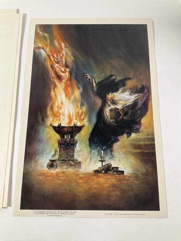 Artwork by Tim Conrad, Ballantine Tim Conrad 1978 Art Portfolio + Prints, Made of Album cover