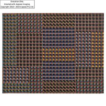 A pixelated grid pattern with a central yellow rectangle against a dark background.