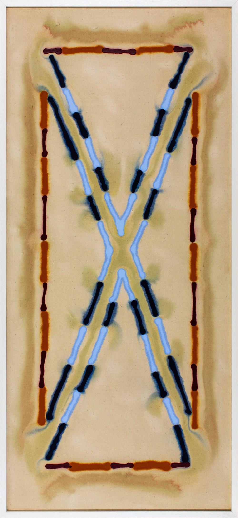 Artwork by John Peart, Bramdean Cross, Made of acrylic on canvas
titled verso, acrylic on canvas
