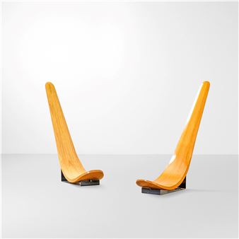 Due poltrone mod. Chip - Carlo Mo