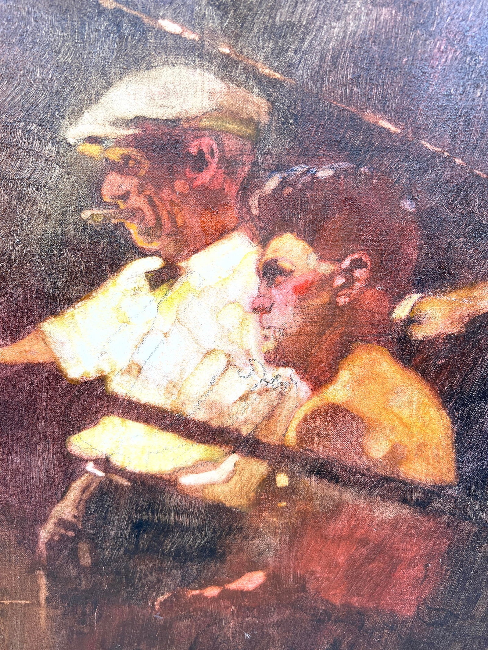 Bernie Fuchs | BERNARD Bernie FUCHS Boxing Match Illustration oil ...
