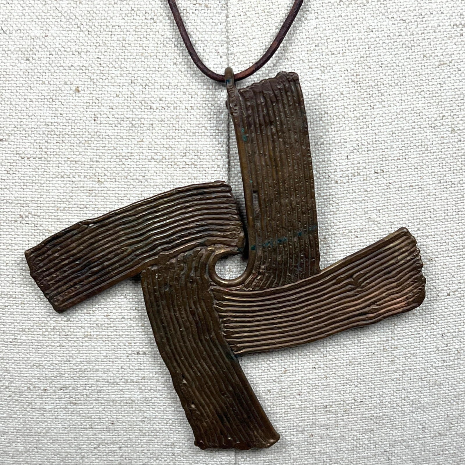 Harry Bertoia | Original HARRY BERTOIA Bronze Pendant Necklace. Welded ...