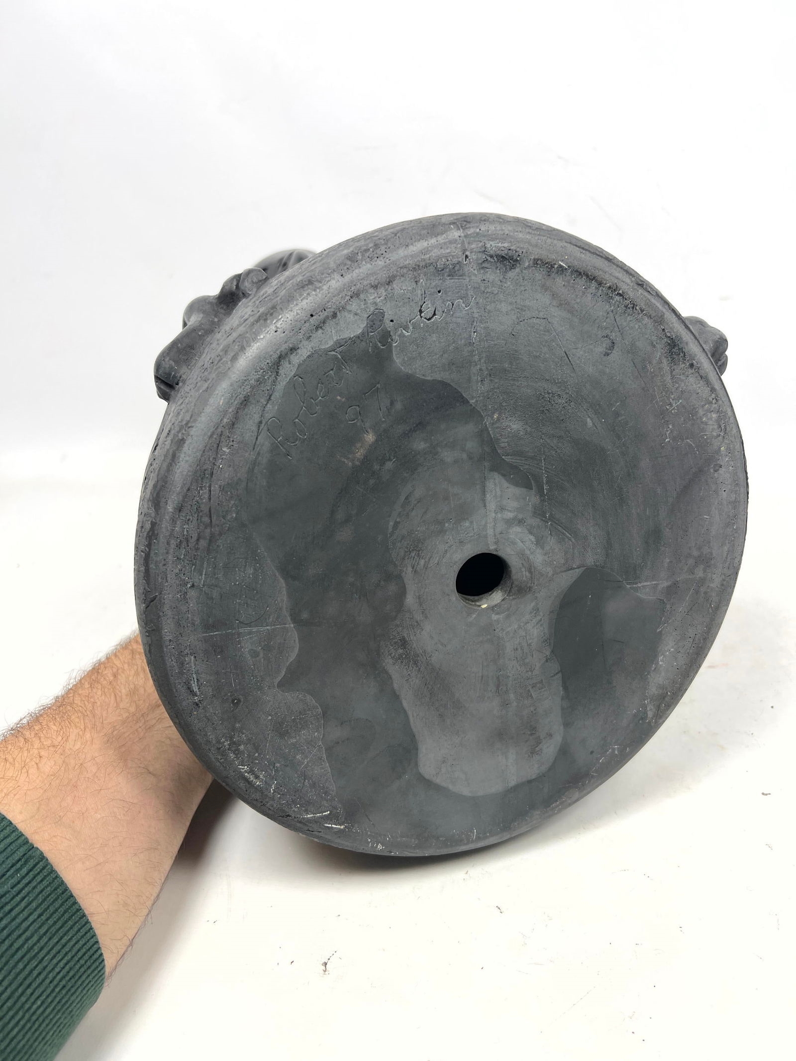 Robert Rivkin | Robert Rivkin 97 Stoneware Eagle Vase. Signed (11 ...