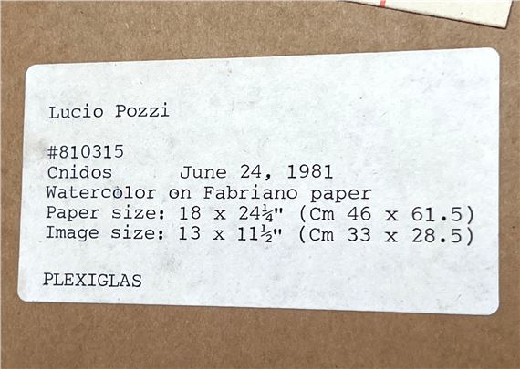 Lucio Pozzi | Lucio Pozzi Watercolor Painting on Paper. Signed and ...