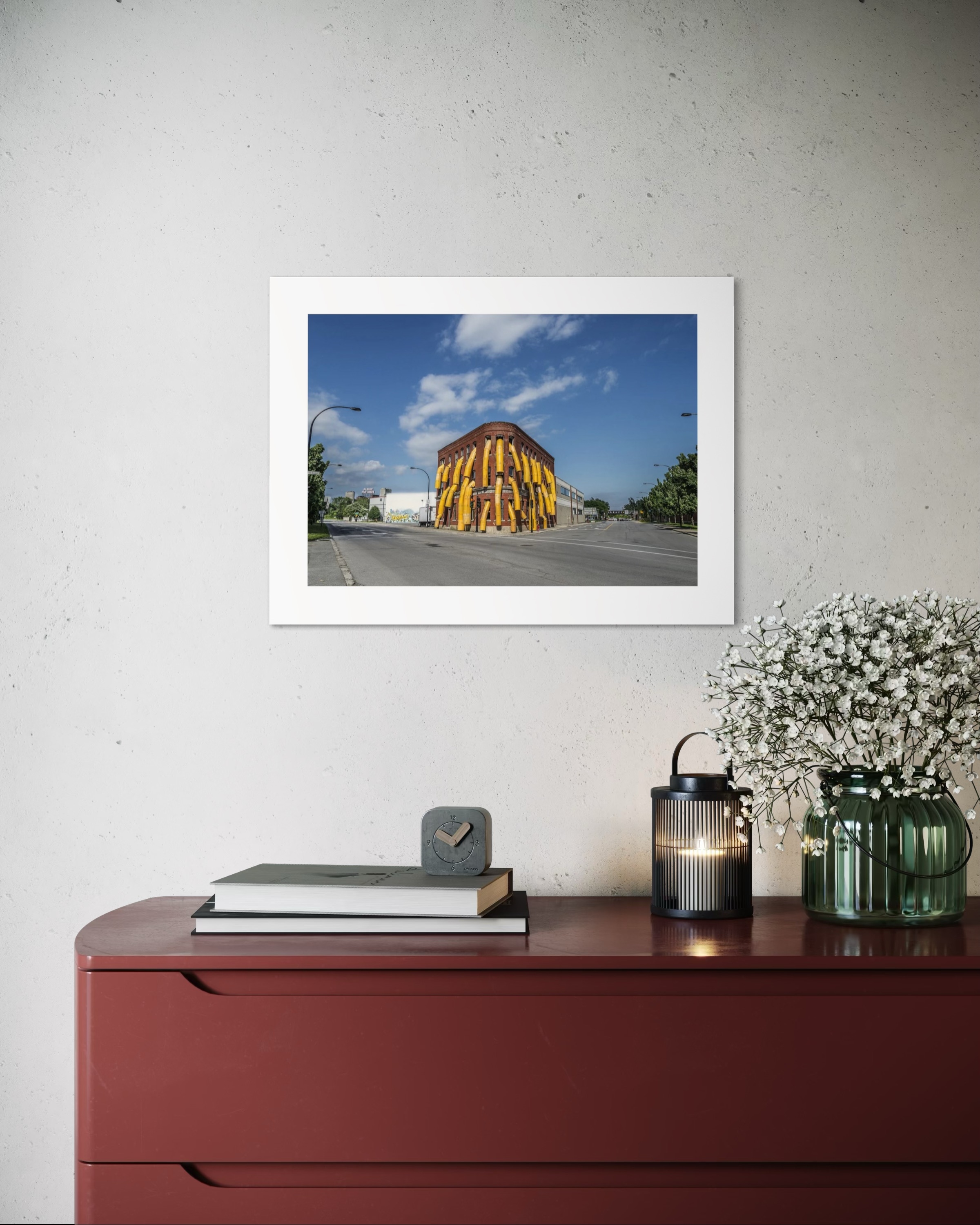 Artwork by Philippe Allard, Parasitage, Made of iron