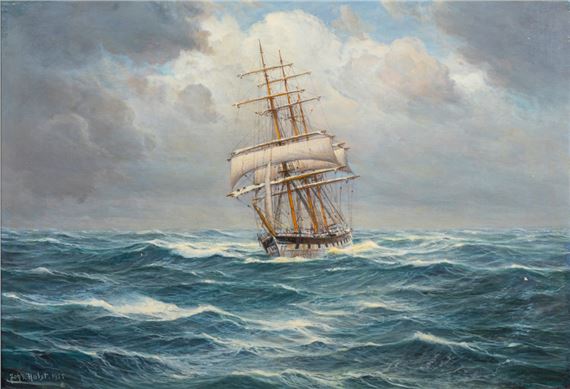 Three-Master by Johannes Holst, 1955