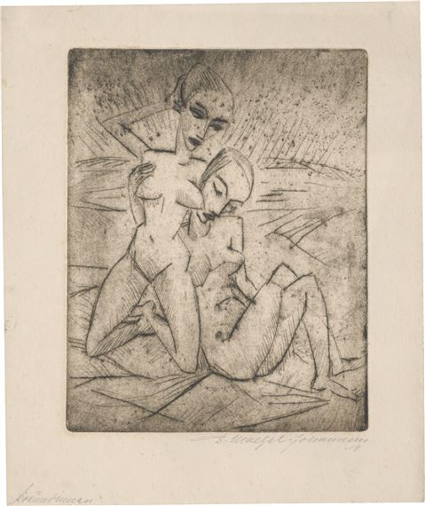 Freundinnen by Dorothea Maetzel-Johannsen, 1919