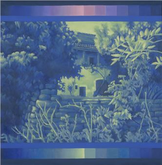 Villa (Farbstudie Blau) - Bettina von Arnim