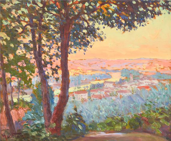 Tableau Peinture à L’huile Sur Toile - Tours Aux Mille Yeux, Reproduction Peinte à La Main