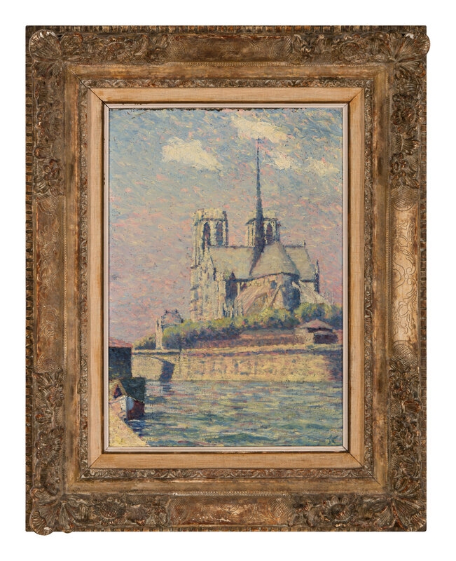 Artwork by Thomas Buford Meteyard, 
Notre Dame de Paris, le Soir, Made of oil on canvas