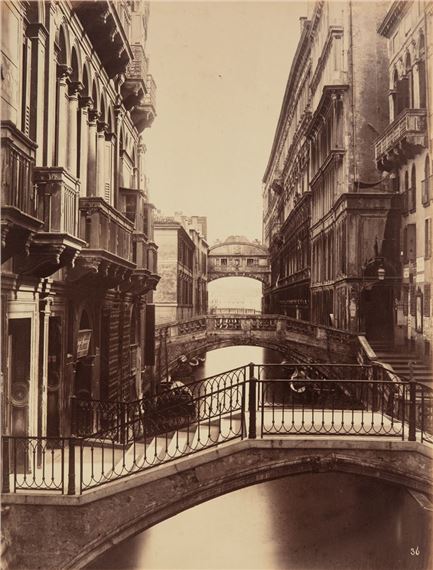 Ponte dei Sospiri preso dal Ponte del Rimedio by Carlo Naya, 1860s