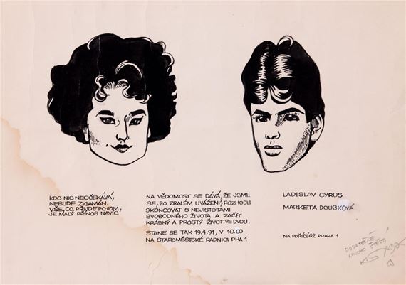 Svatební oznámení by Kaja Saudek