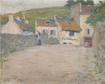 Gennaro BEFANI (1866-1937) Huelgoat Bridge, circa 1910 Oil on canvas. Signed lower left. 38 x 46 cm - Gennaro Befani