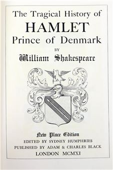 folio Lond. (Adam & Charles Black) 1911. Ed. Sydney Humphries - Charles Black