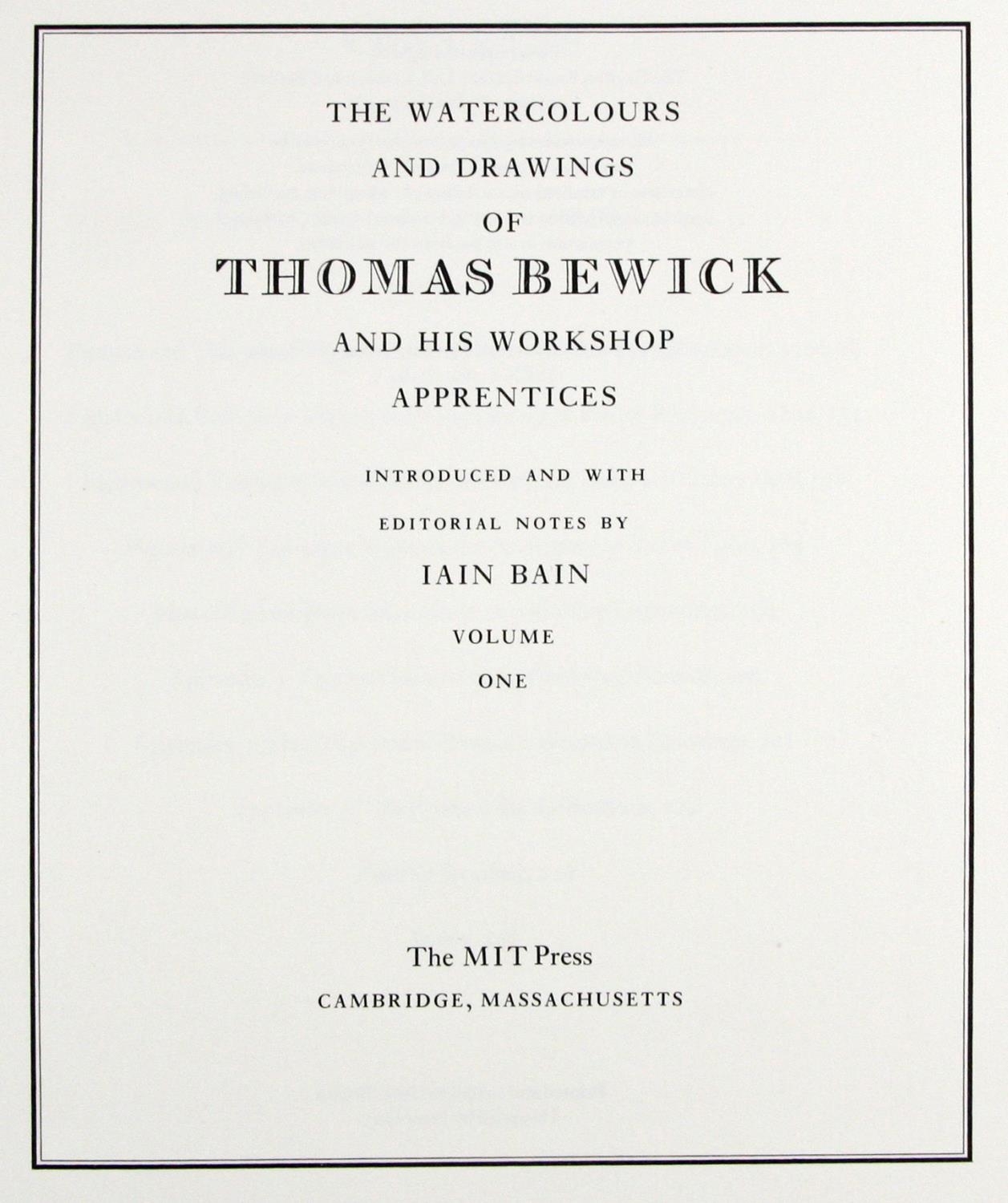Thomas Bewick | 2 vols (1981) | MutualArt