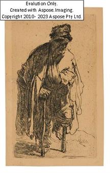 (Leiden 1606-1669 Amsterdam) Der Bettler mit dem Holzbein - Rembrandt van Rijn