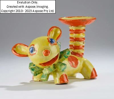 Walter Bosse, a fantastic animal with a candleholder, Kufstein, c. 1924-36 by Walter Bosse