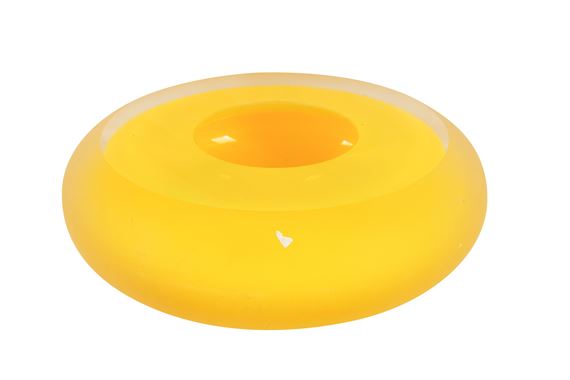 A glass dish by Anna Torfs