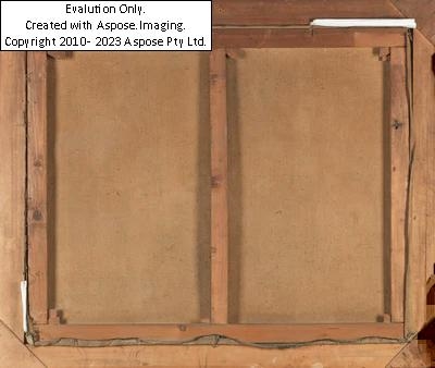 Artwork by Max Roeder, Zypressen am Meer, Rom, Made of oil on canvas