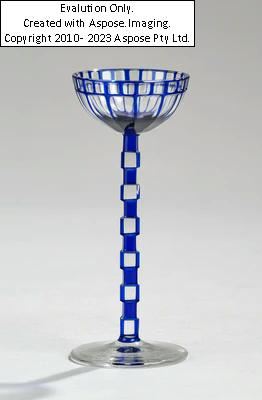 Otto Prutscher, a liqueur glass, designed in c. 1907, executed by Meyr’s Neffe, Adolf, published by E. Bakalowits Söhne, Vienna